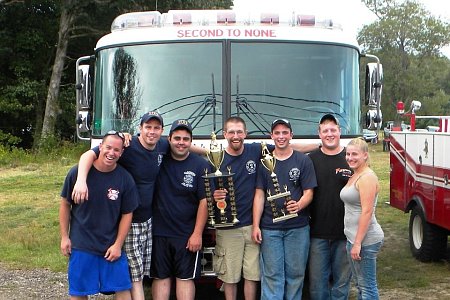 Harmony Fire District Muster Team - Tom Malott, Mike Grenga, John Detri, John Falco, Brenden Nichols, Charlie Vota & Danielle Fiori (2011)