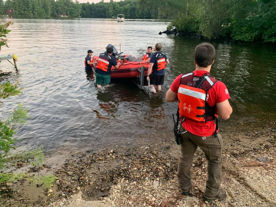 Water Rescue Training on Waterman Lake